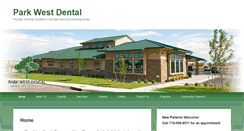 Desktop Screenshot of parkwestdentaloffice.com