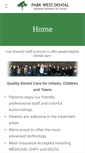 Mobile Screenshot of parkwestdentaloffice.com